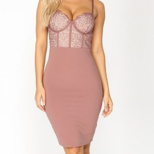 Rose lace dress